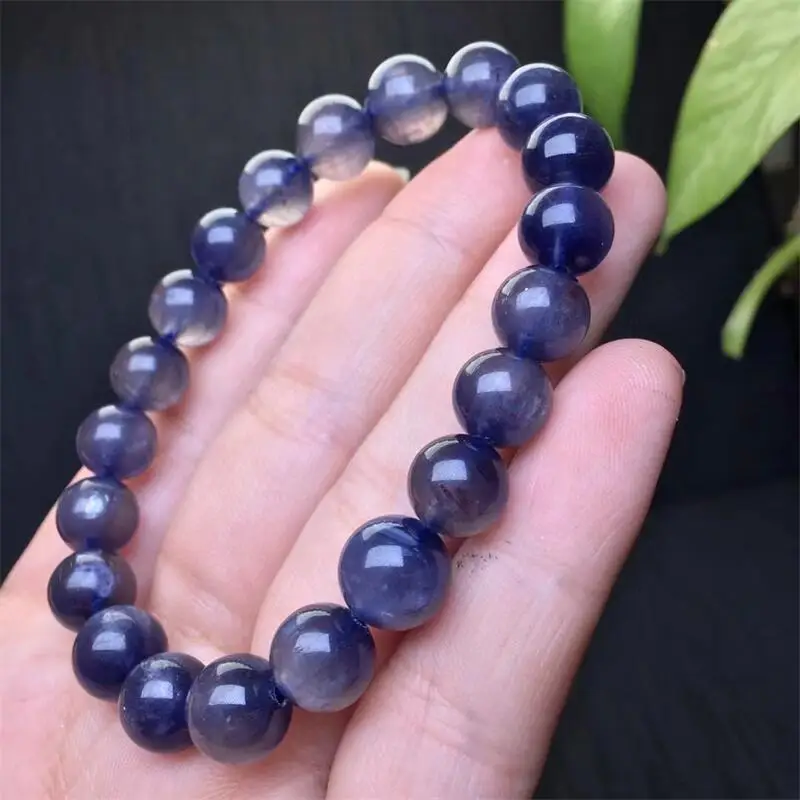 S925 Natural Blood Cordierite Bracelet Crystal Reiki Healing Stone Fashion Jewelry Gifting Gift For Women 1PCS