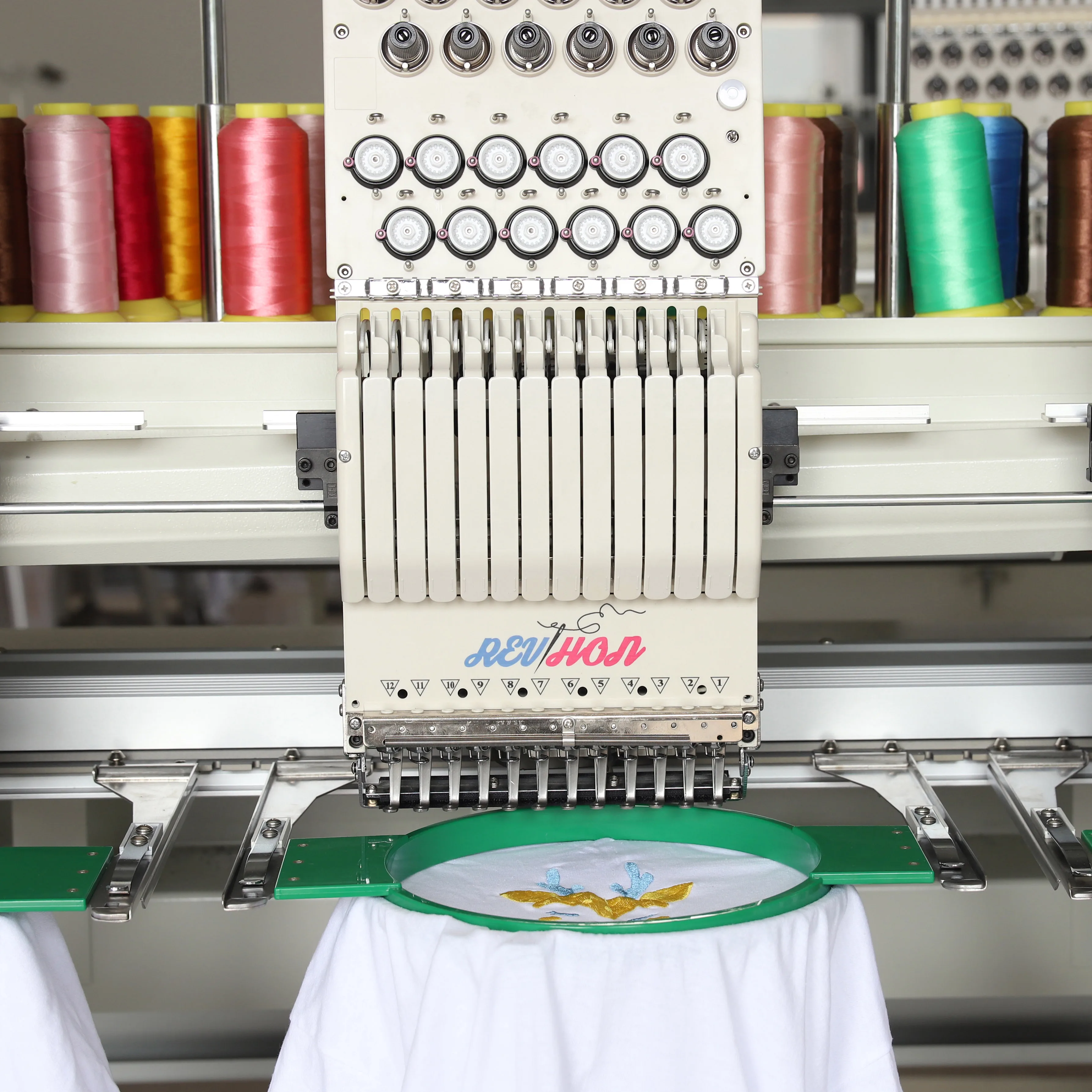 Hot Sale Household 3 Head 12Needles Computerized Professional Embroidery Machine