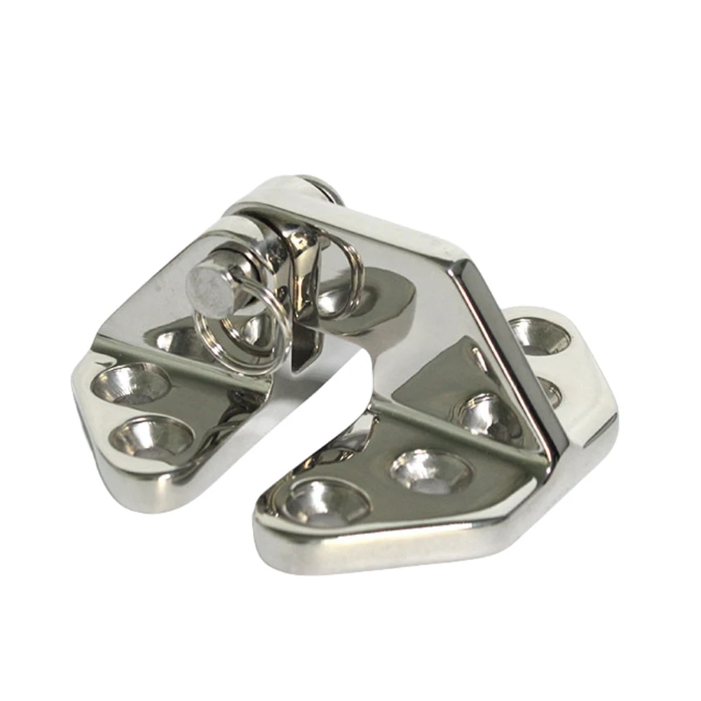 

2 шт., фурнитура для яхт, шарнир для морского люка, сверхмощный шарнир из нержавеющей стали морского класса с длинным вылетом 316, съемный