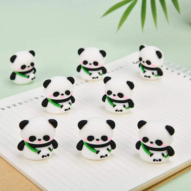 

24 шт./лот Kawaii Panda 3D ластик милый карандаш для письма и рисования ластик канцелярские принадлежности для детей подарки школьные принадлежности