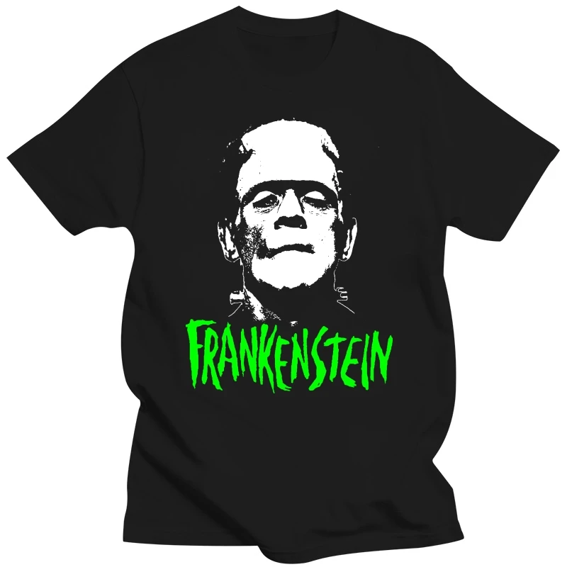 2017 New Frankenstein Horror Death Scarry 3D Printed Men 100% Cotton Tee Tops High Quality O-Neck Short Sleeve Tee