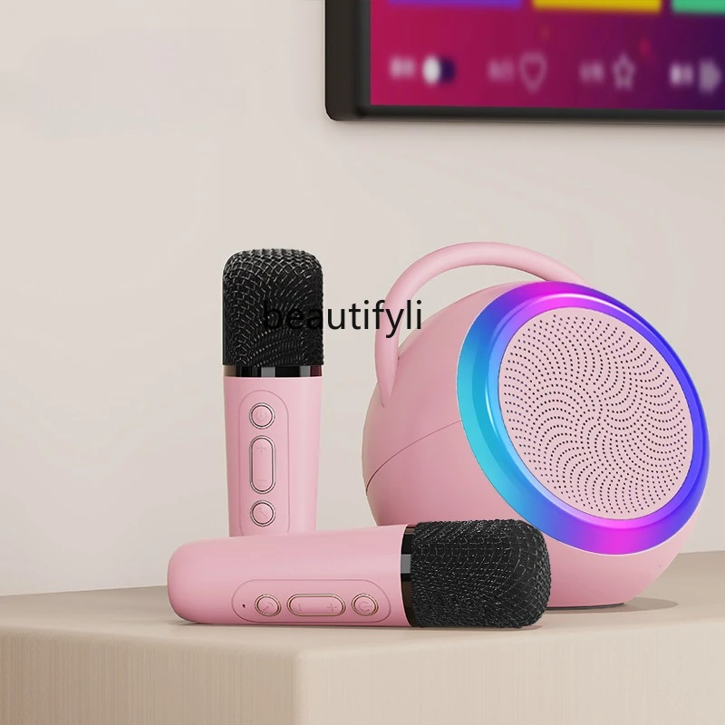 

Portable Outdoor Home Karaoke Speaker Wireless Bluetooth Speaker with Microphone Integrated Bluetooth Speaker