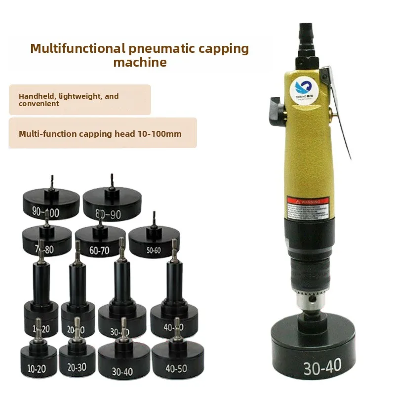 GF3 Handheld Pneumatic Cap Screwing Machine Cap Locking And Bottle Sealing Tool