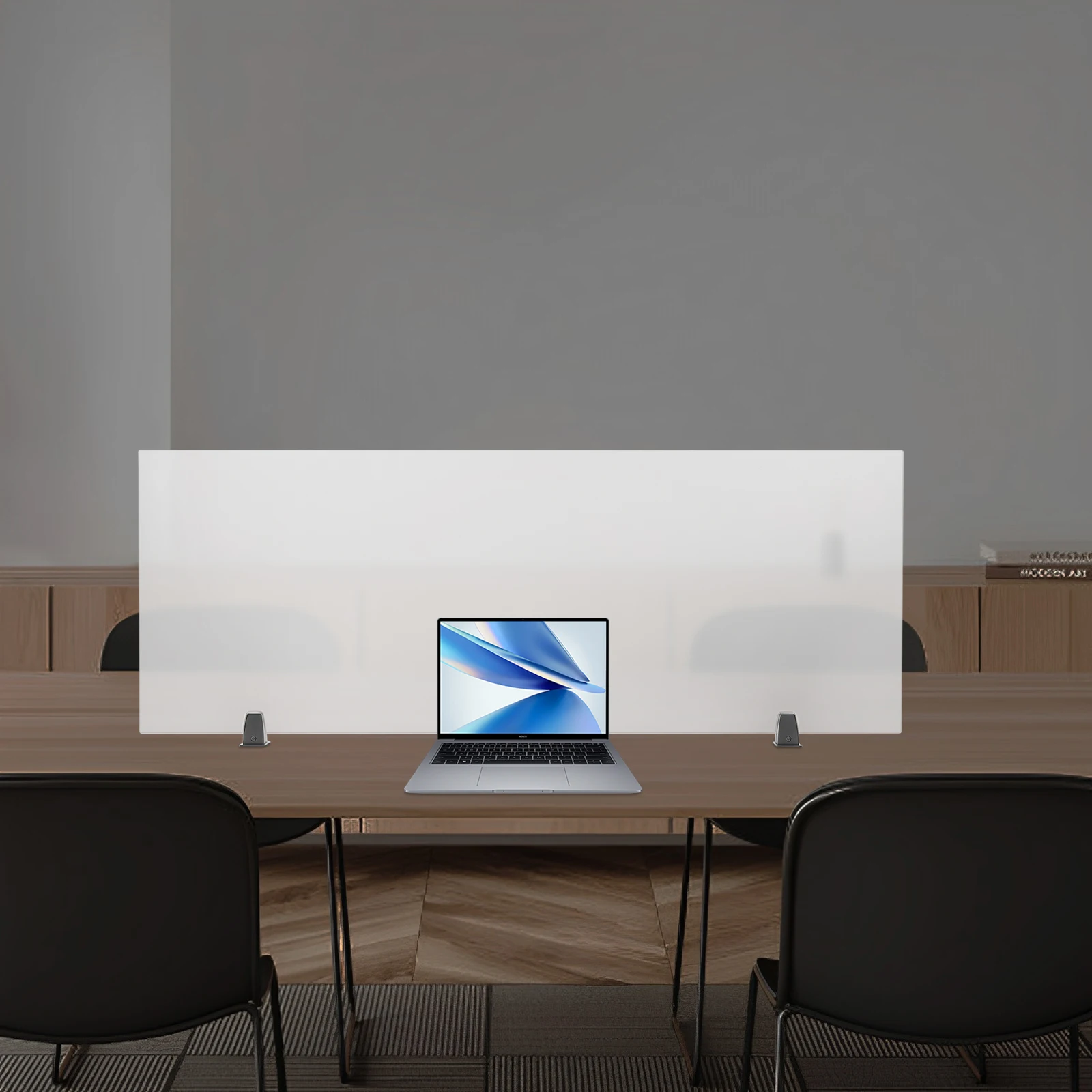 مقسم مكتب حديث شفاف، سهل التركيب ونظيف بدون جهد لعزل الخصوصية، وتحسين كفاءة دراسة العمل #6