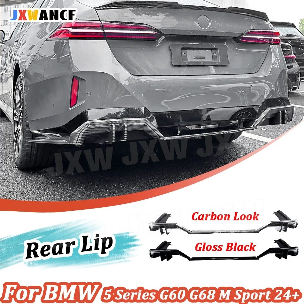 

JXWANCF ABS Rear Bumper Lip Chin Spoiler for BMW 5 Series G60 G68 M Sport 2024+ Bumper Diffuser Guard Car