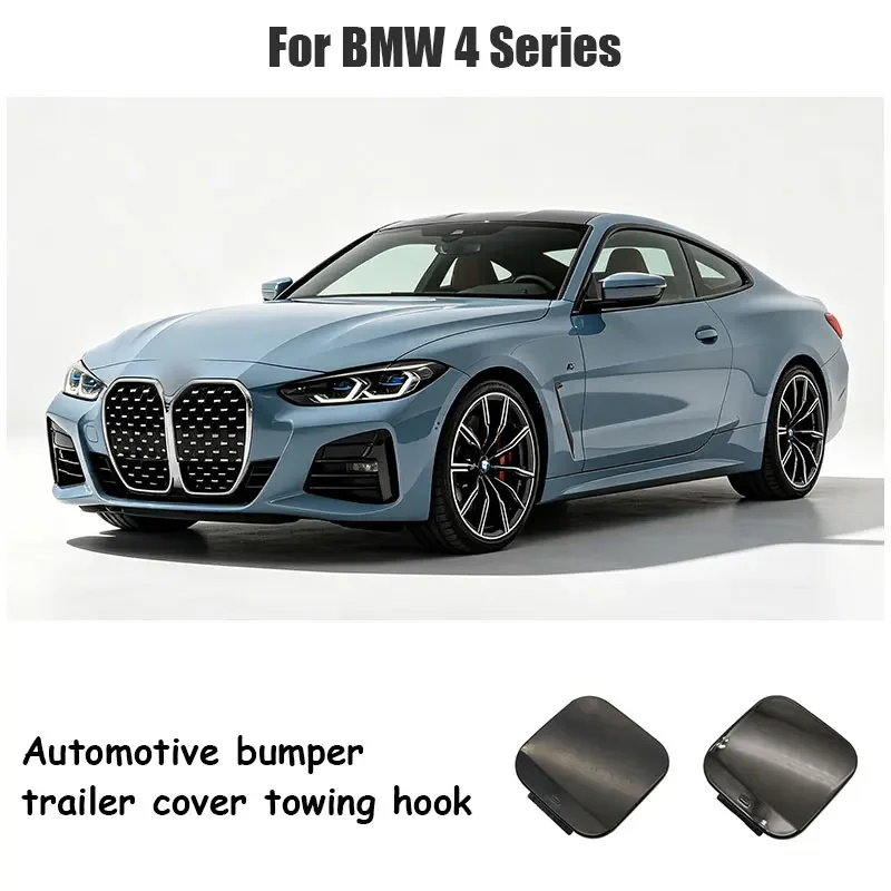 

For BMW G22 G23 M Sport 4 Series 425 428 430 440i M 2021-2026 Rear Bumper Tow Hook Cover Cap Gray
