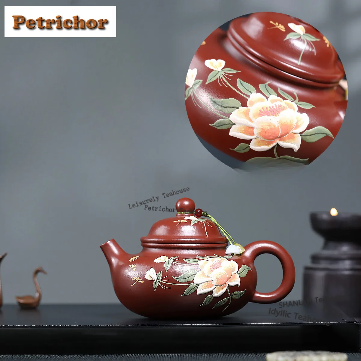 

310 мл Эстетические фиолетовые глиняные чайники Исин, знаменитый мастер, горшок ручной работы Rong Tian, сырая руда, грязевой чайник Дахунпао, чайный сервиз Zisha, ремесло