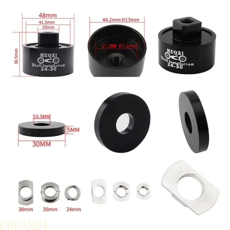 

A1A2 Bicycle Bottom Bracket Install Removal Tool MTB Bottom Holder Remover Kit Axle Disassembly for BB86/30/92/PF30 Mountain