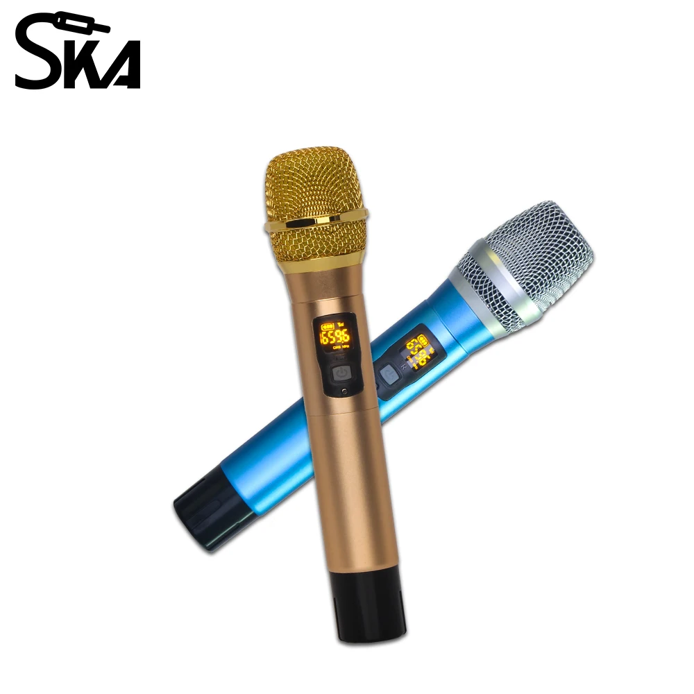 Wireless Universal Microphone UHF Professional Handheld Dynamic Mic Suitable for Karaoke Band DJ Show Party Stage Concert Speech