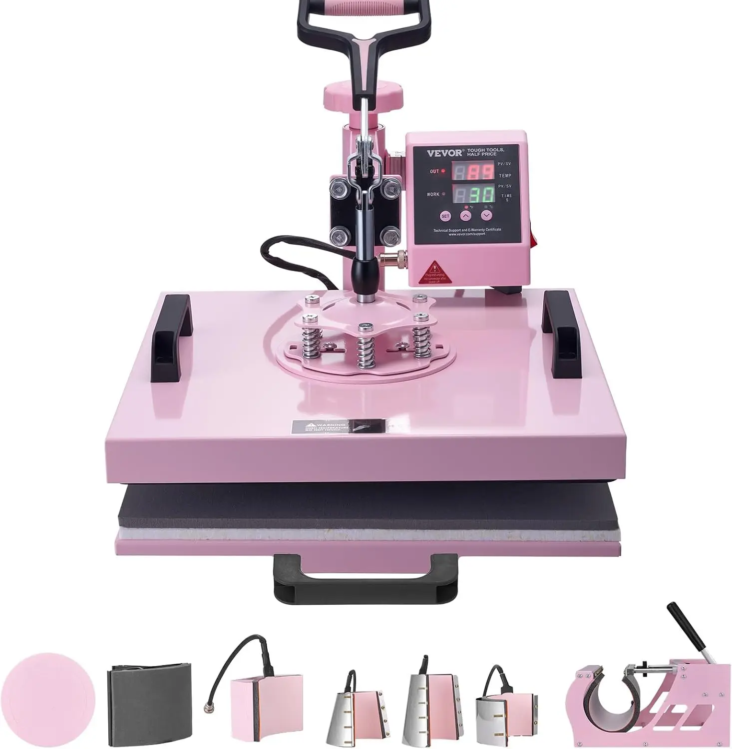 15x15 heat press machine 8 in 1 combo 30 oz tumbler press hat press slide out sublimation for t shirts hats tumblers mugs plates