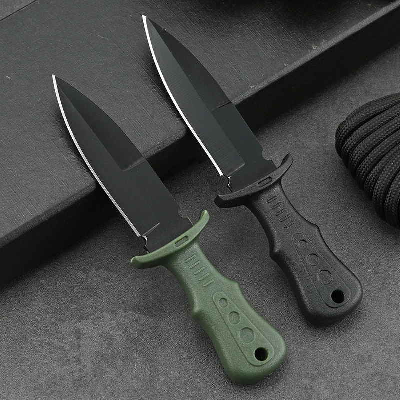 Mini Necklace Neck Knife Outdoor Emergency Pocket Knife Straight Blade Camping Portable Fruit Knife Wild Survival Tool