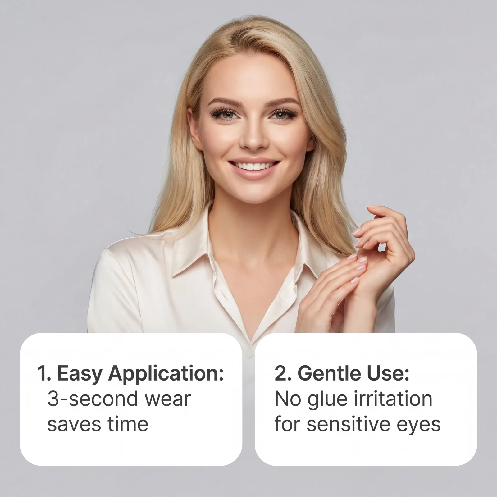 Magnetic Curly False Eyelash Kit Eye Beauty Decor Easy Wear‑Off Ladies Dating Party Eye‑Makeup Reusable No‑Glue Fluffy Lash Set