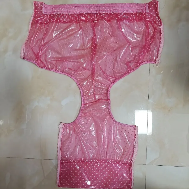Women's and Men's Plastic PVC Waterproof Pants, Swimming Trunks, High-waisted Waterproof Briefs, Makeup Party Drag Pants