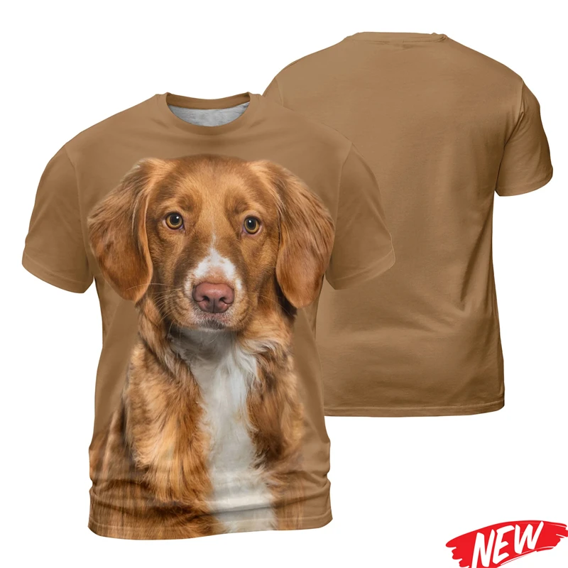 Cute 3D Printing Dog Tshirt For Men Hot Sale Animal Pets Pattern Short Sleeve Tee Shirt Summer Street Quick Dry T Shirts Tops