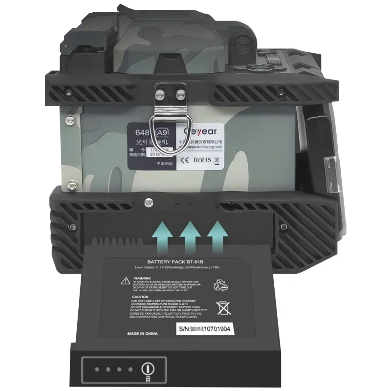 

2025 hot sale Field Machine Ceyear 6481 A9 Six Motors Camouflage Color Touch Screen Splicing Machine Optical Fiber Fusion Splice