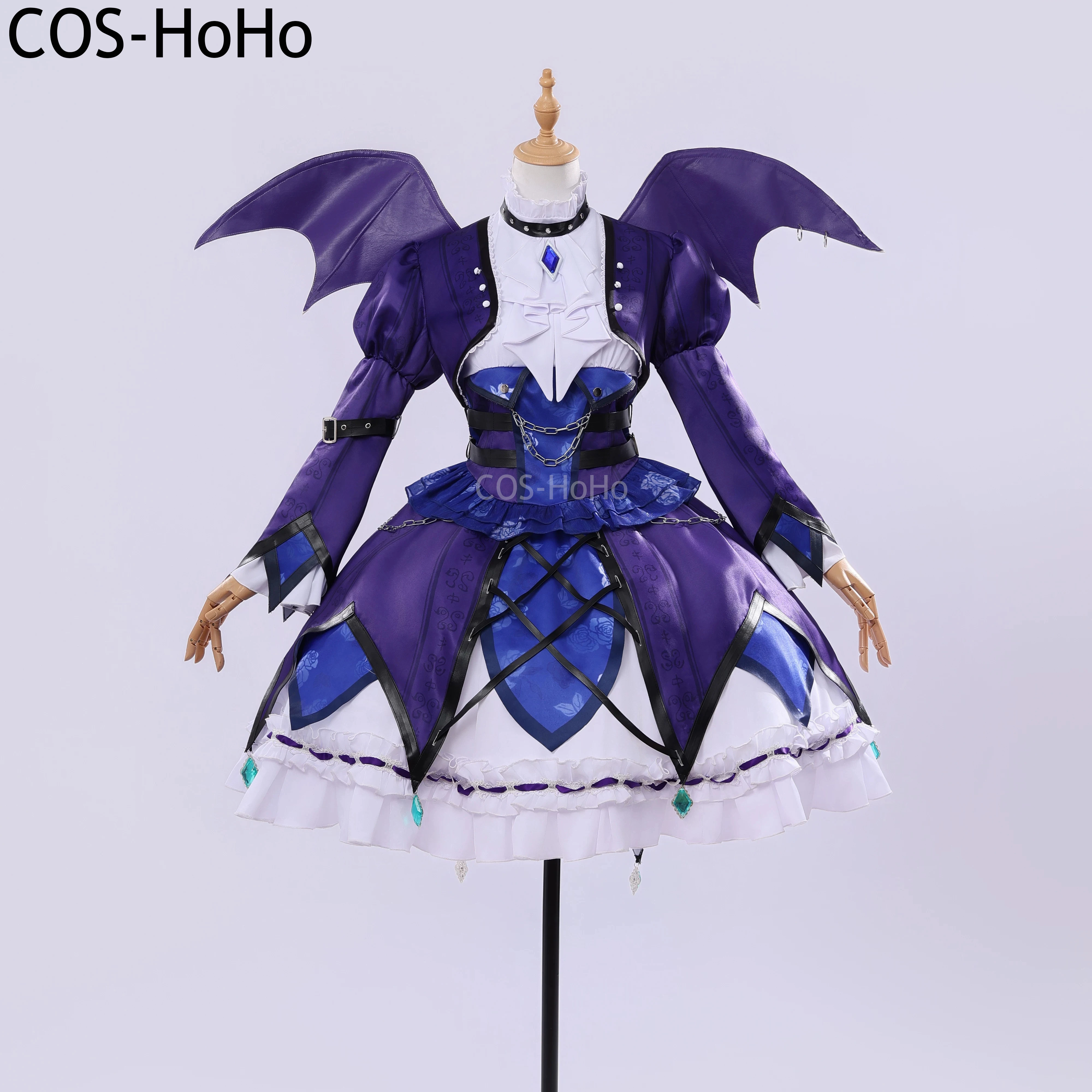 

COS-HoHo Aikatsu! Todo Yurika Game Suit Gorgeous Dress Gothic Magic Dress Uniform Cosplay Costume Halloween Party Outfit Women