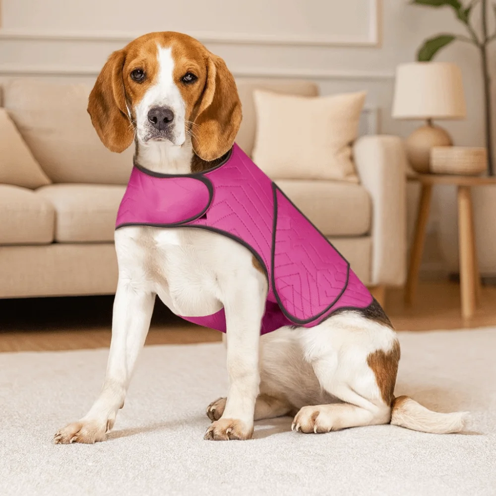 

Dog Coat Elastic Dog Anxiety Jacket Reflective Skin-Friendly Dog Thunder Vest Soft Keep Pet Calm Dog Calming Shirt Travel