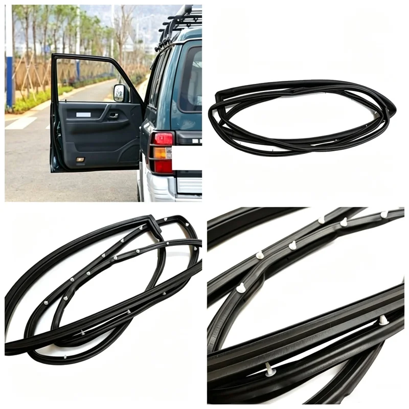For Mitsubishi Pajero Montero V31 V32 V33 Car Door Rubber Seal, Doorpost Rubber Strip MR120675 MR120676 MR120677 MR120678 Parts