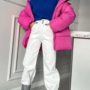 Frauen Winterpark 2024 Heiße heiße blaue, vintage gepolsterte gepolsterte übergroße Baumwolle schwarzer Winterpolstermantel mit Kapuze für Frau 12 Hauptverkäufe Casaco Winterblau Winter - №6