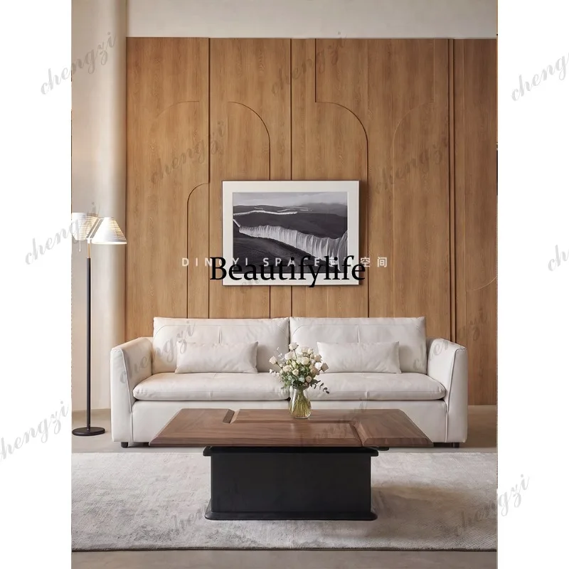 Medieval style living room household new small apartment deformable solid wood square coffee table