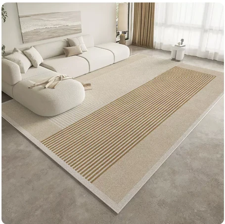 Wabi-sabi Wind Living Room Decoration Carpet Light Luxury Bedroom Bedside Plush Carpets Large Area Cloakroom Non-slip Soft Rug