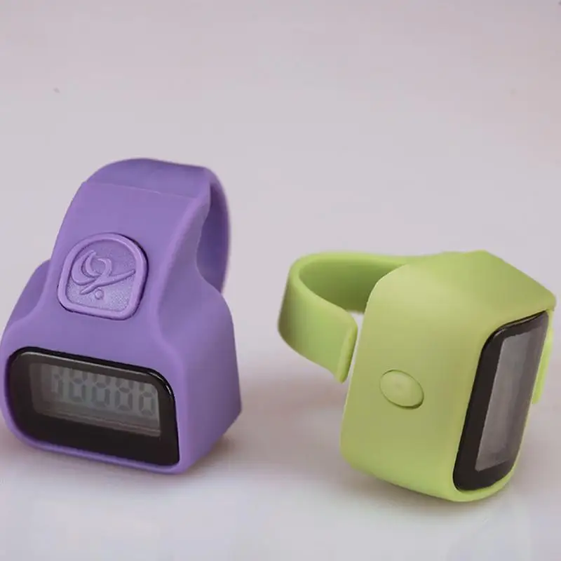 Hand Clicker Counter Portable Digital Finger Counter Running Timer Digit Counter Clicker LCD Electronic Finger Counter