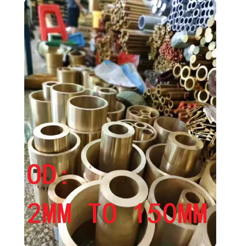 Brass Tube Brass Alloy Pipe Straight Large Outer Diameter Length 100 300 500mm OD 2-150 mm