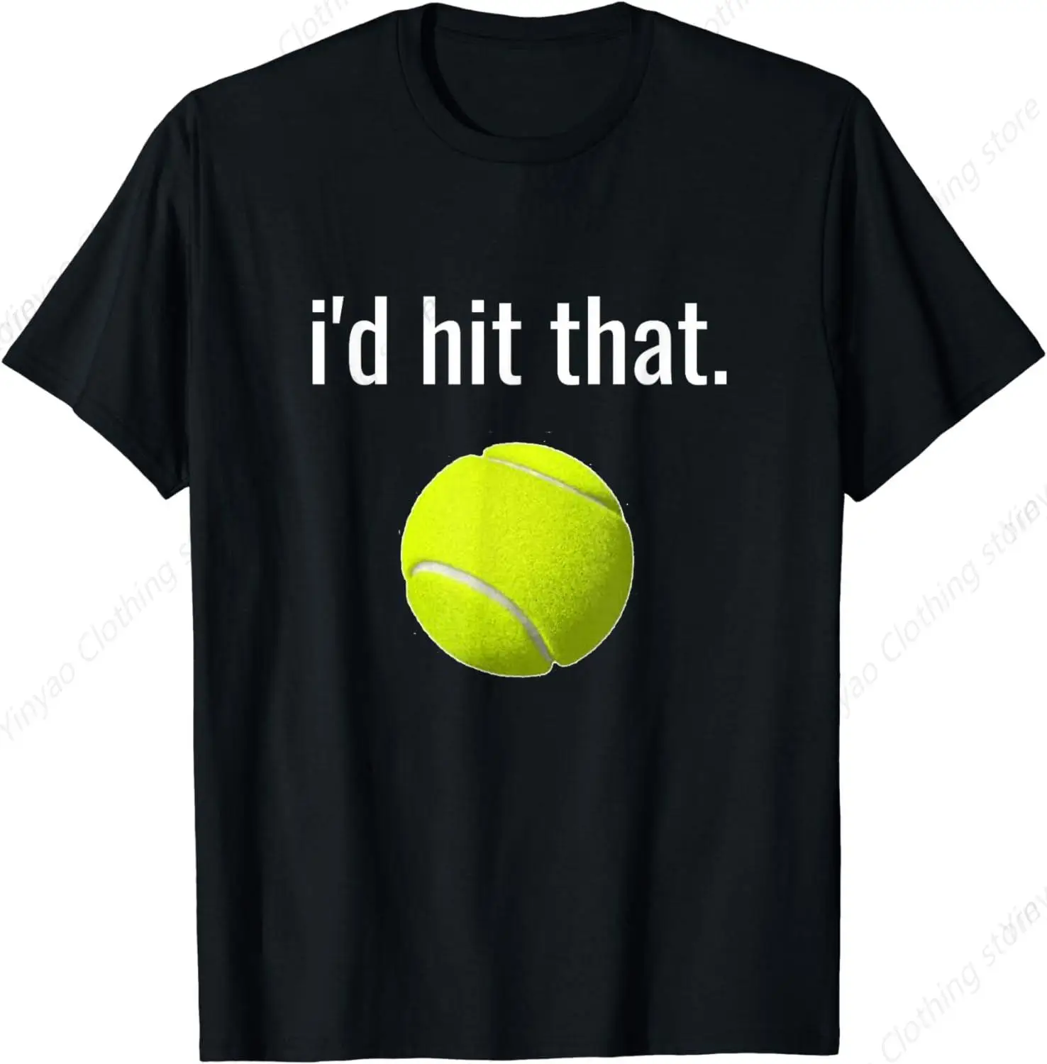 

Personalized Fun Tennis Couple Men's and Women's T-shirt Men's Clothing Pattern Fashion Cotton Shirt