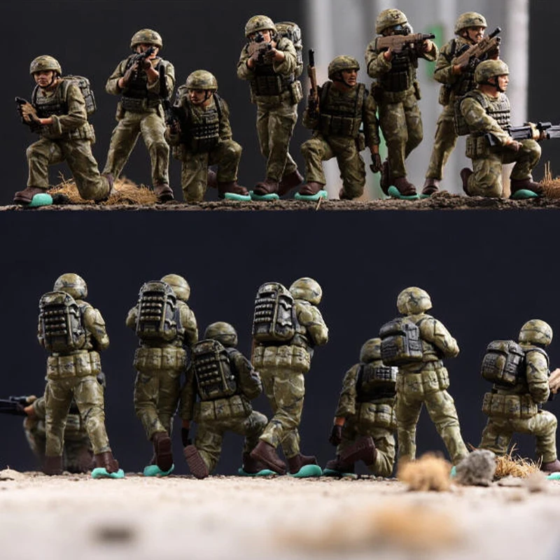

1:72 Scale Resin Material Modern British Army Soldier 8 Suitable For Tank Helicopter Scenes Collectible Decorative Gifts Display