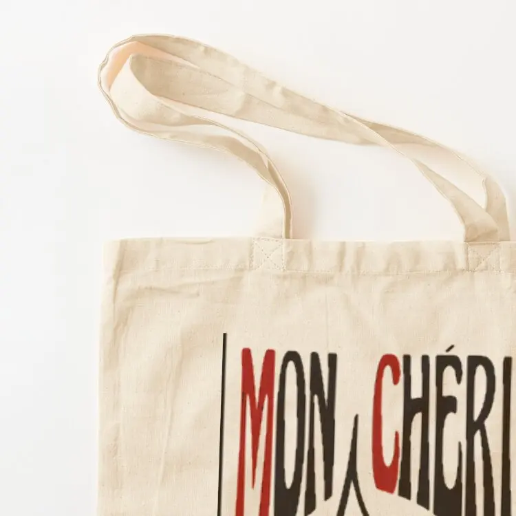 Mon Cheri Cherries Tote Bag canvas tote Custom bag Eco bag Handbags women