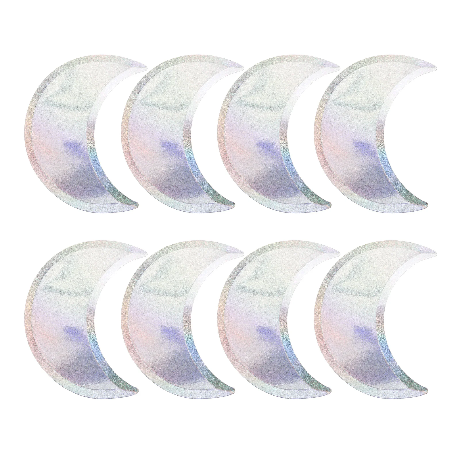 

8 Pcs Moon Disk and Party Plate Crescent Paper Plates Decorative Kids Disposable Child