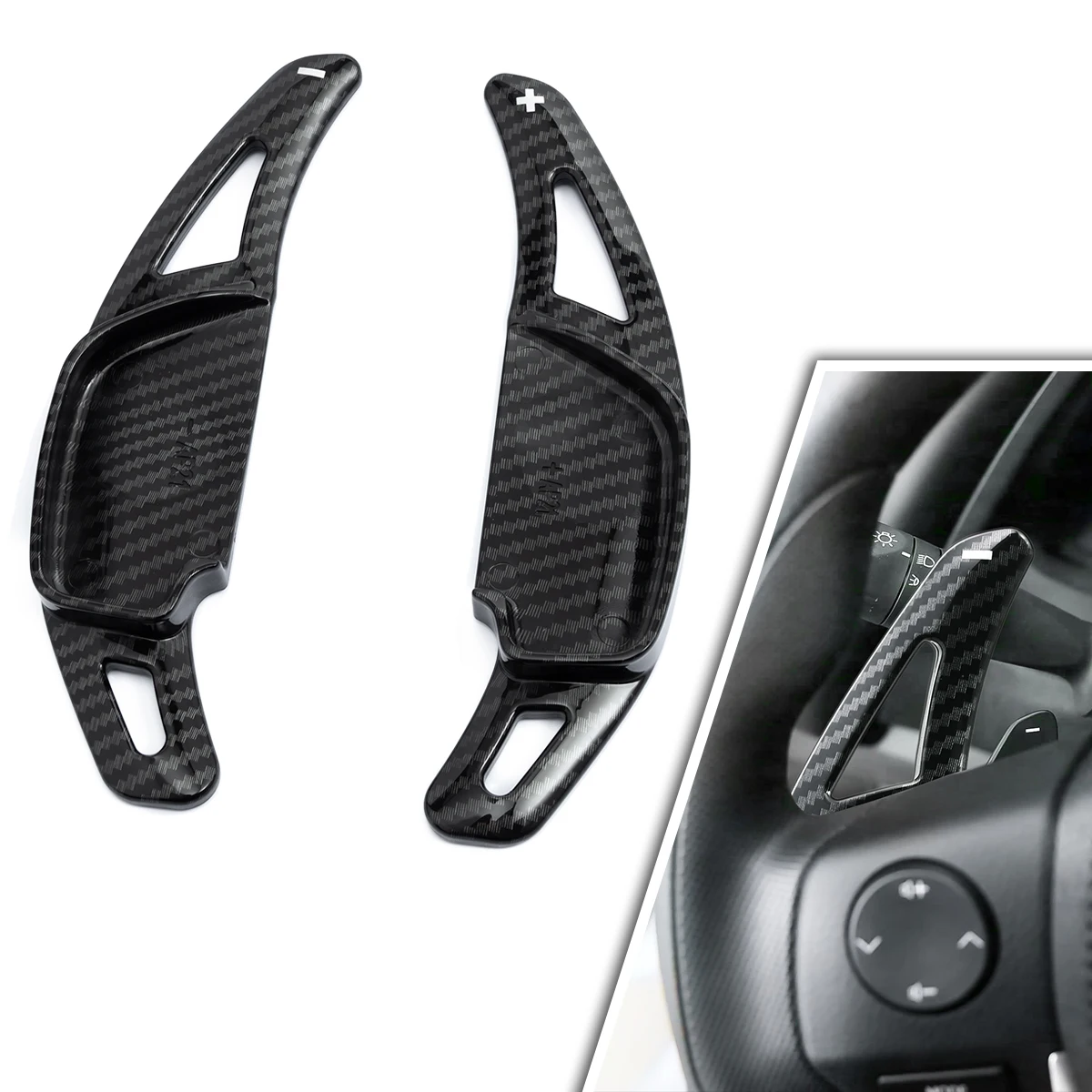 

Steering Wheel Paddle Shifter Extension Trims Accessories For Toyota Corolla Hilux Fortuner Mark X 2025 2024 2023 2022 2021 2020