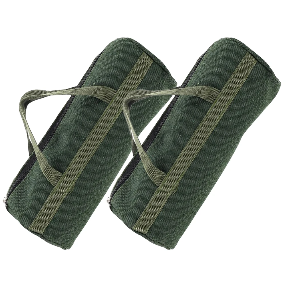 2pcs Multifunctional Tool Bag Lightweight Portable Tote Canvas ganizer Heavy Duty Large Capacity Tools Pouch Small Size