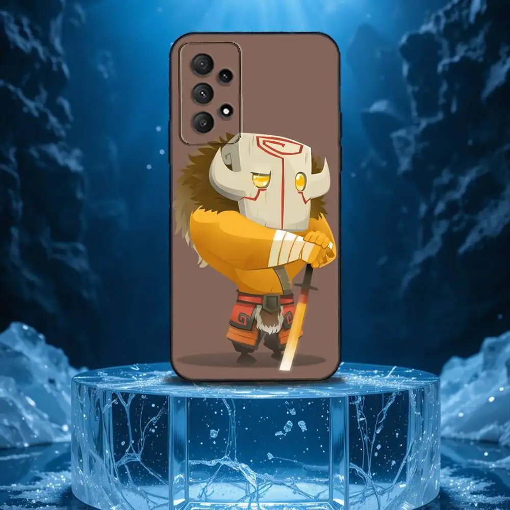 حافظة هاتف D-Dota 2 الرائعة لهاتف سامسونج جالاكسي A13، A21s، A22، A31، A32، A52، A53، A71، A80، غلاف أسود ناعم