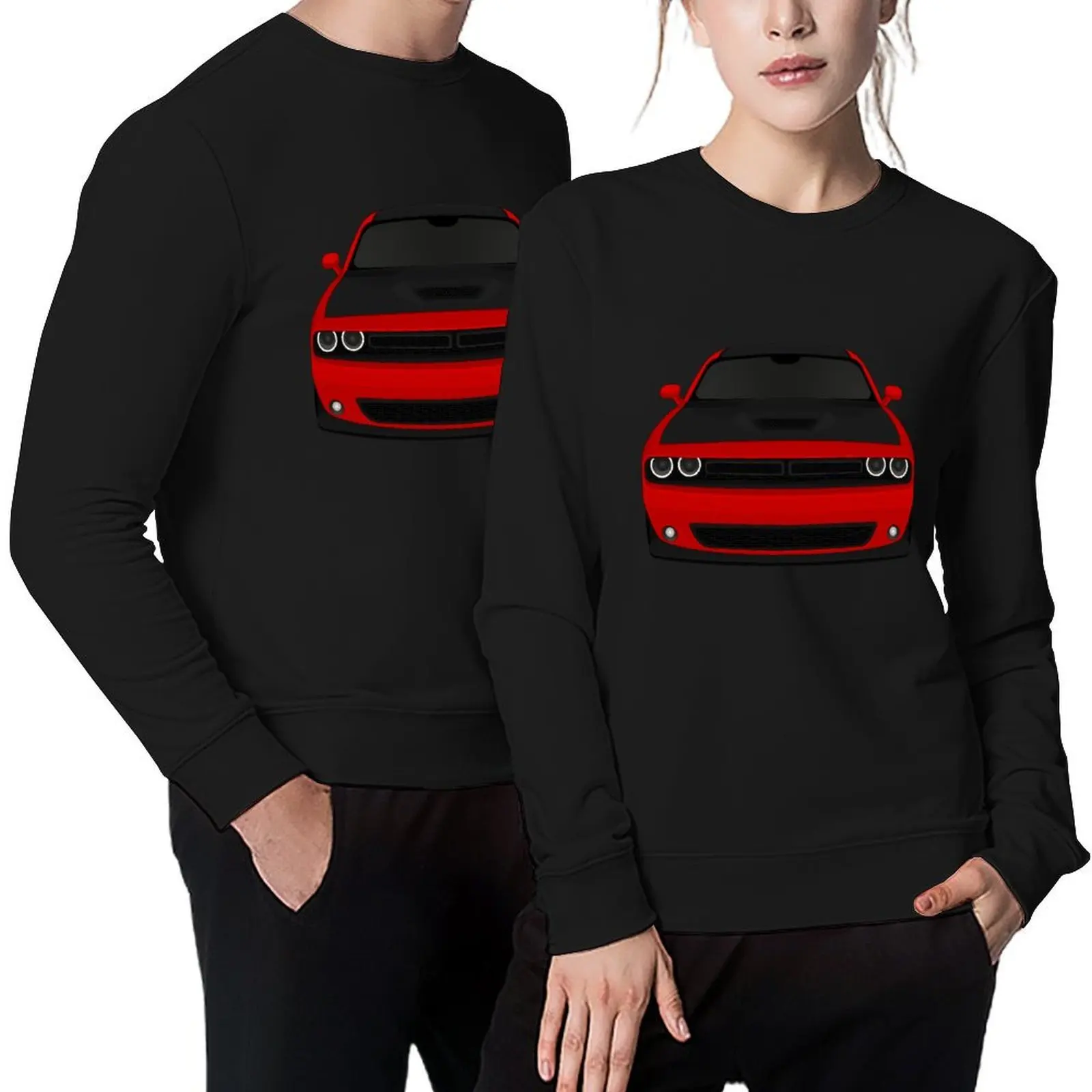 

Challenge Red + Black Pullover tracksuit tracksuits graphic t shirts men aesthetic clothing anime sweatshirt