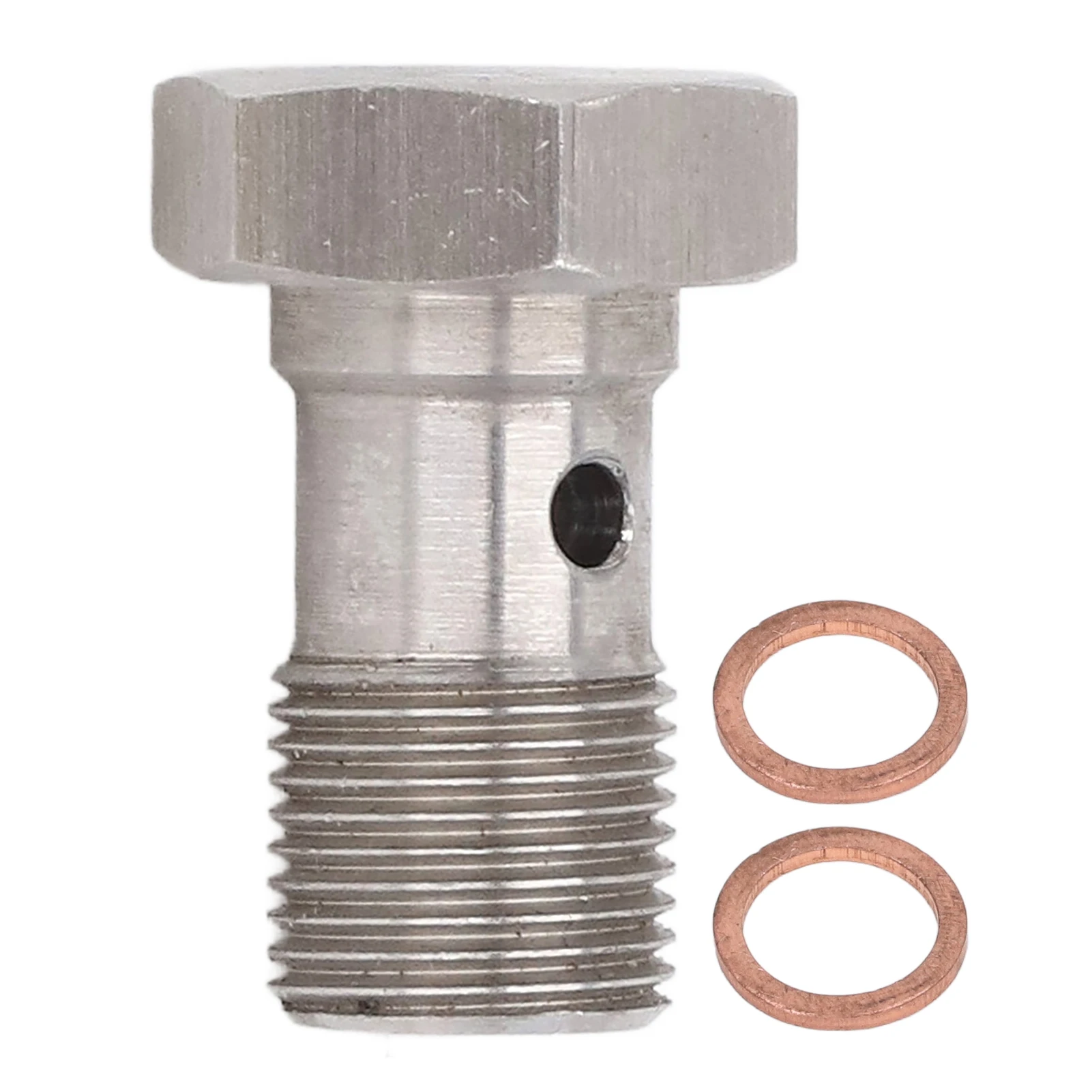 Banjo-Bolzenverschraubungen, M12 x 1,0, metrisches Gewinde, Einloch-Bremsschlauchendadapter mit Unterlegscheiben für Bremskupplungsleitungen, Turbo-Ölzufuhr
