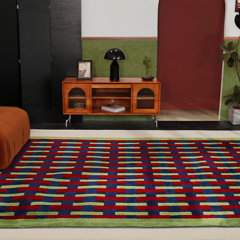 Simple second-hand living , coffee table, bedroom, bedside room, high-end light luxury floor mat