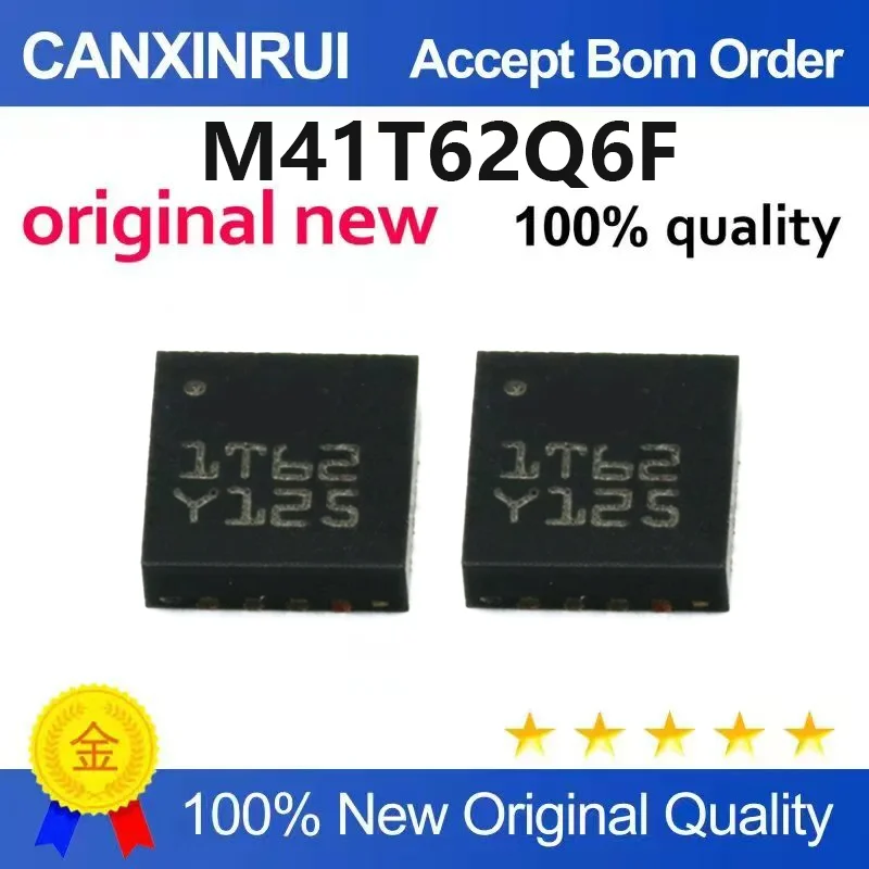 （5pcs-10pcs）Brand new original M41T62Q6F patch QFN-16 real-time clock RTC IC chip