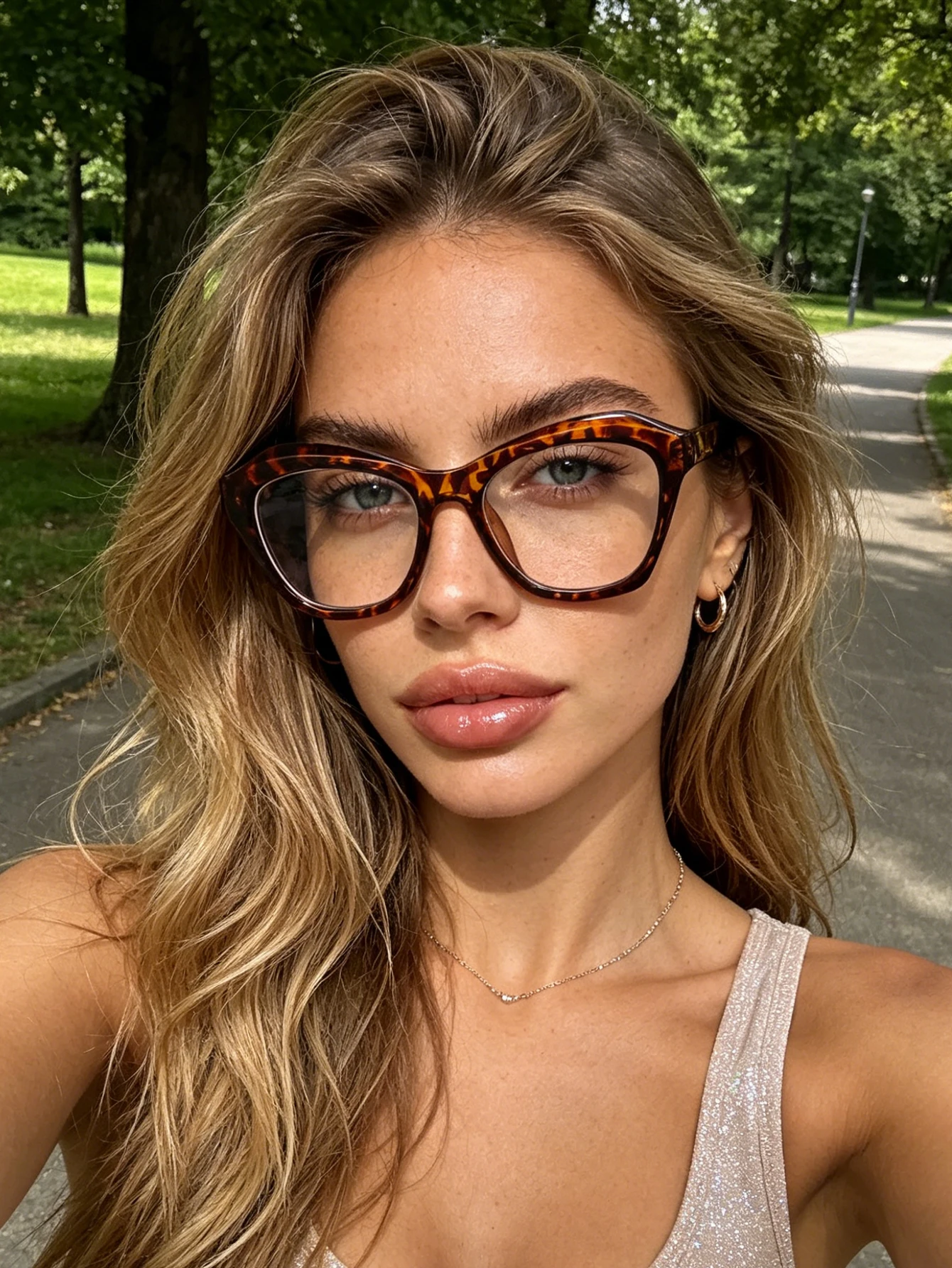 1pc classic personality cat-eye glasses, retro and durable without picking face shape, the same style for men and women