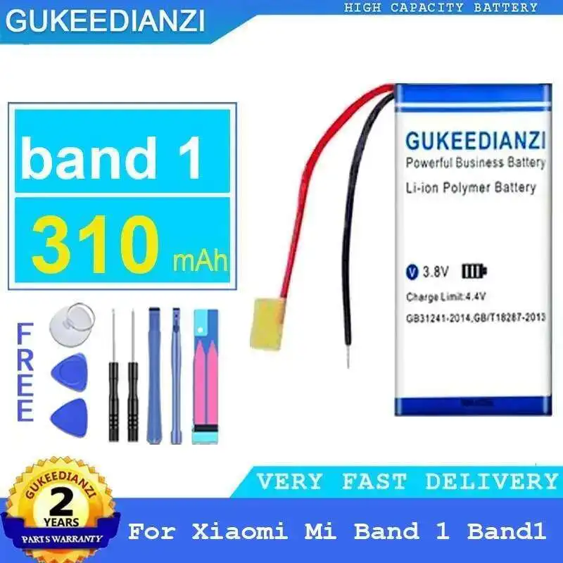 

Сменный надежный источник питания премиум-класса 310 мАч для аккумулятора часов Xiaomi MI Band 1 Band1
