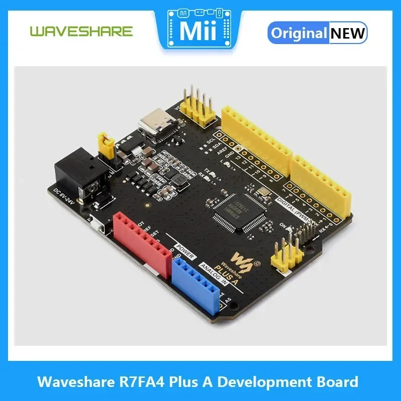 Waveshare R7FA4 Plus A Board, Compatible with Arduino UNO R4 Minima, Based on R7FA4M1AB3CFM