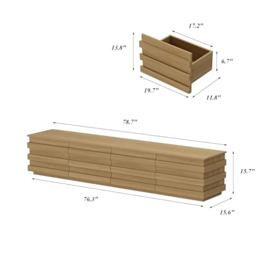 78.7 حامل تلفزيون مخدد مركز ترفيهي أنيق لأجهزة التلفاز حتى 85 بوصة وحدة تحكم تلفزيون حديثة طاولة وحدة تحكم الوسائط لغرفة المعيشة Wo #2