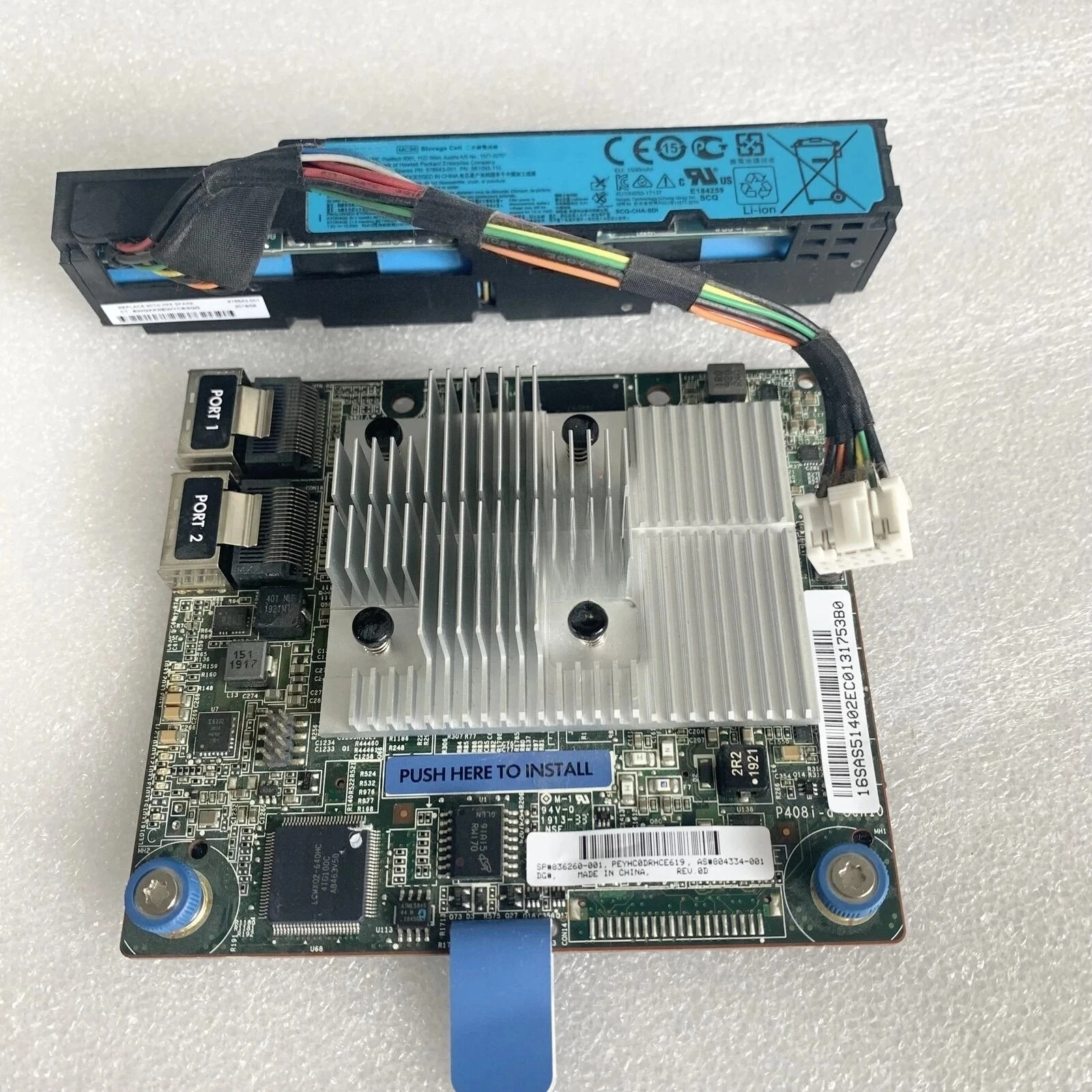

804331-B21 G10 Array Card 804334-001 836260-001 878673-001 Battery Used