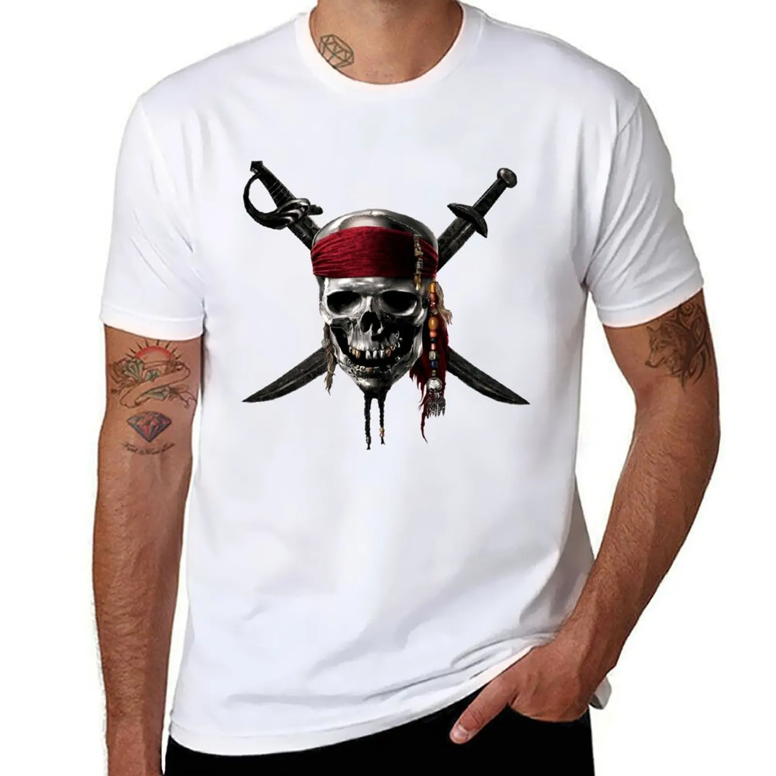 

Pirate of Caribbean T-Shirt funny t shirts man anime t shirts oversize T-Shirt