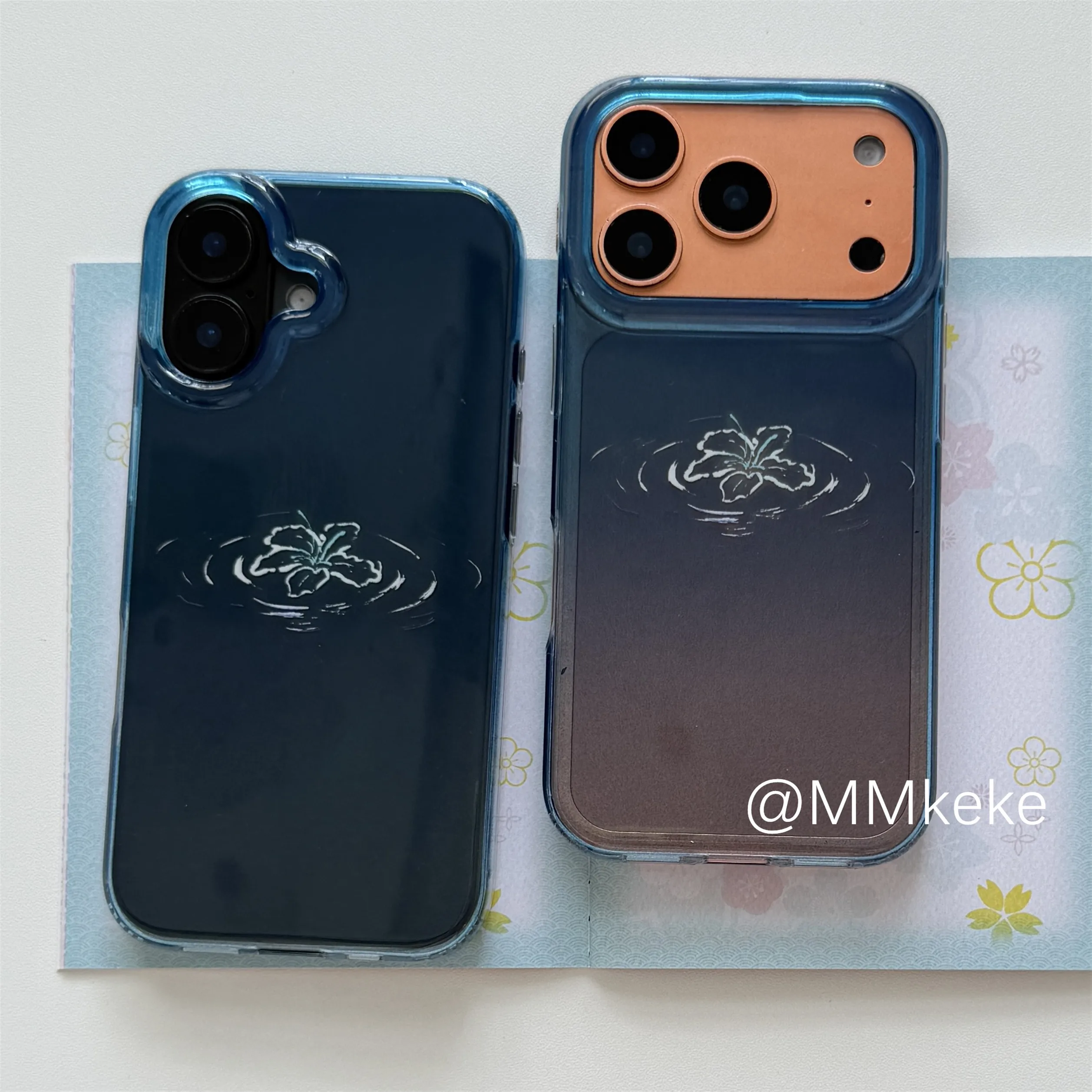 เคสโทรศัพท์ลายดอกลิลลี่สีน้ำเง - Phone Cases Korean บทวิจารณ์และราคา