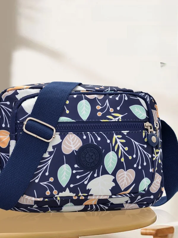 

Multi-Layer Nylon Oxford Cloth Backpack Crossbody Bag for Mothers And Grandmothers Casual Simple Style Commuter Bag Water Was...