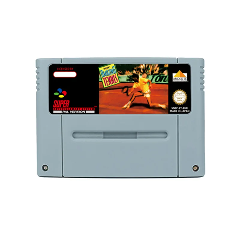 David Crane's Amazing Tennis Action Game for SNES 16 BitRetro Cart Children Gift