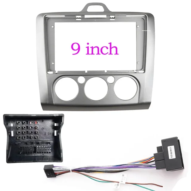 9inch android Car Radio Fascia for Ford Focus 2 S-Max 2005-11 DVD Stereo Frame Plate Adapter Mounting Dash Installation Bezel