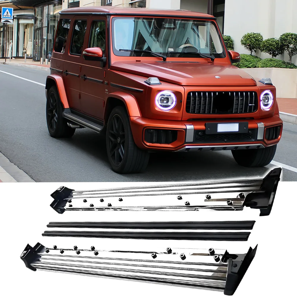 

2Pcs Fits for Mercedes Benz G Class W465 G63 G500 G580 2025 2026 Fixed Door Side Step Pedal Running Board Nerf Bar