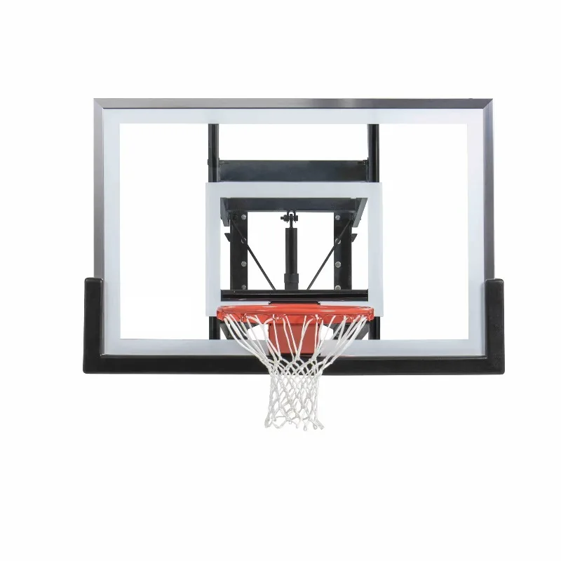 Adjustable Wall Mounted Basketball Hoop Set For Adults - Easy Installation Safe For Indoor Outdoor Wall Safe Stable